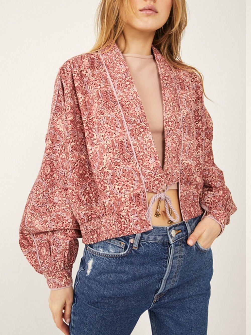 NWT Free People Rosalina Floral Jacket Size Medium